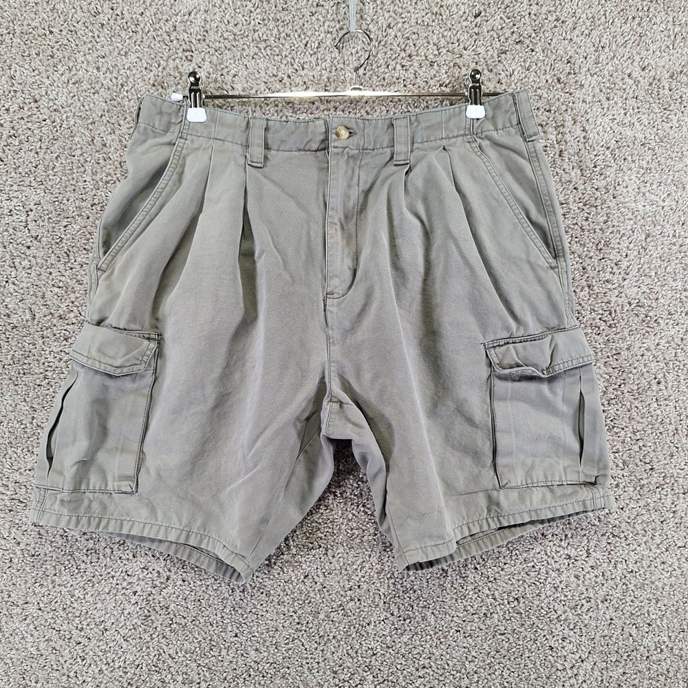 Northwest Territory Cargo Shorts Mens 34 (Fits W35) Gray Cotton Gorpcore Utility